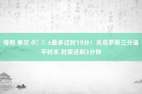 母狗 拳交 😱最多过时19分！关岛罗斯三分逼平时本 时辰还剩3分钟