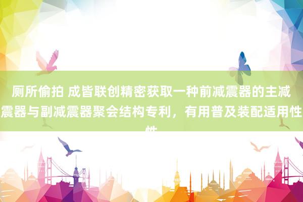 厕所偷拍 成皆联创精密获取一种前减震器的主减震器与副减震器聚会结构专利，有用普及装配适用性