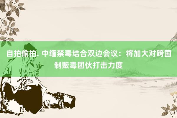 自拍偷拍. 中缅禁毒结合双边会议：将加大对跨国制贩毒团伙打击力度
