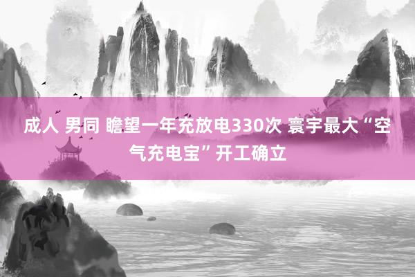 成人 男同 瞻望一年充放电330次 寰宇最大“空气充电宝”开工确立