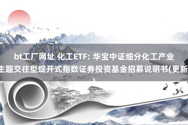 bt工厂网址 化工ETF: 华宝中证细分化工产业主题交往型绽开式指数证券投资基金招募说明书(更新)