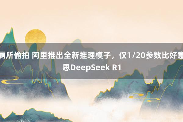 厕所偷拍 阿里推出全新推理模子，仅1/20参数比好意思DeepSeek R1