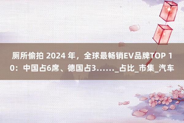 厕所偷拍 2024 年，全球最畅销EV品牌TOP 10：中国占6席、德国占3……_占比_市集_汽车