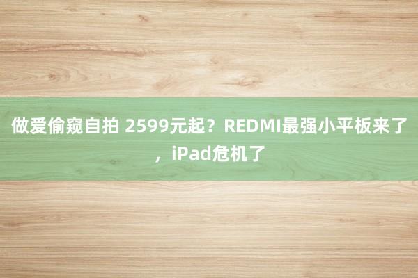 做爱偷窥自拍 2599元起？REDMI最强小平板来了，iPad危机了