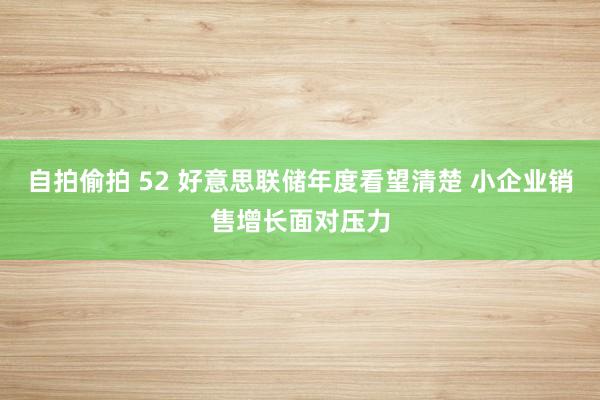 自拍偷拍 52 好意思联储年度看望清楚 小企业销售增长面对压力
