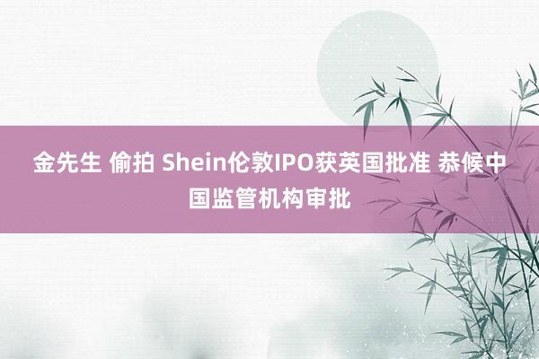 金先生 偷拍 Shein伦敦IPO获英国批准 恭候中国监管机构审批