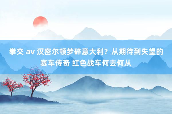 拳交 av 汉密尔顿梦碎意大利？从期待到失望的赛车传奇 红色战车何去何从