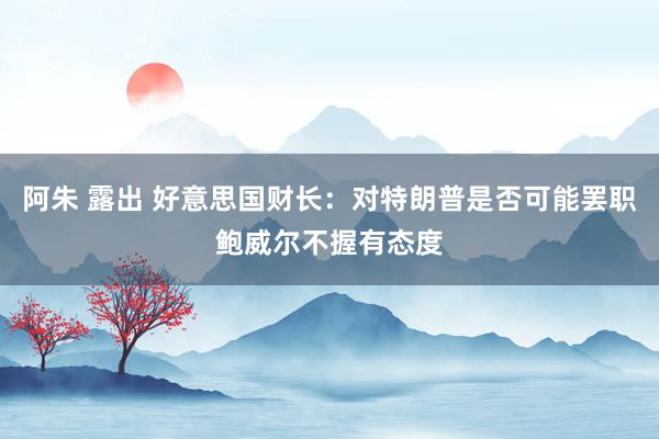 阿朱 露出 好意思国财长：对特朗普是否可能罢职鲍威尔不握有态度